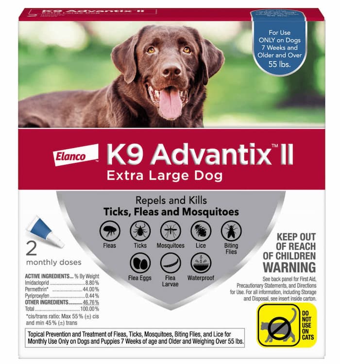 K9 Advantix II flea and tick medication for dogs